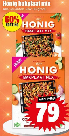  honig maaltijdmix 20 36 60 1867 bakplaat mix pak tafel 