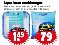  vochtontrekkernavulling 400 aqua laser vochtvanger absorbeert twee keer gewicht schimmel vocht geurtjes box moisture absorber bag elders 3.99 navulling 