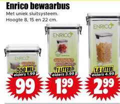  voorraadbussen 1 8 15 22 99 enrico bewaarbus sluitsysteem hoogte cm ml elders liter 3.99 
