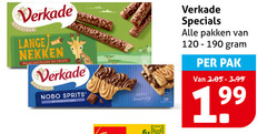  verkade biscuit lange nekken crisps nobo sprits 6x pakken pak 