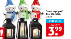  kerstfiguurverlichting 20 sneeuwpop led lantaarn cm stuk elders 
