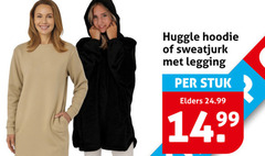  damesjurk hoodie sweatjurk legging stuk elders 