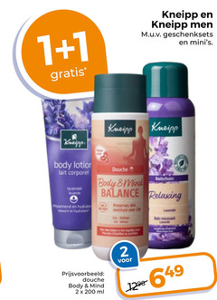  kneipp douchegel bodylotion 1 2 200 men geschenksets body lotion lait corporel lavendel douche mind balance relaxing spannend hydrateert bain ml 