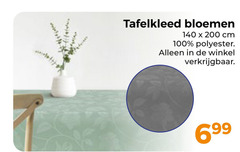  tafelkleed 100 140 200 bloemen cm polyester 