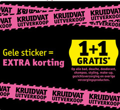  1 13 kruidvat gele sticker bad douche deodorant shampoo styling make up gezichtsverzorging verzorgingsproducten 