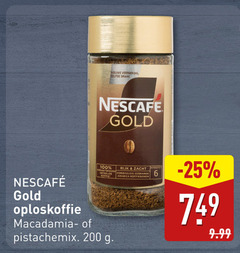  nescafe oploskoffie 100 200 nieuwe gold rijk zacht gebrande koffiebonen intensiteit 
