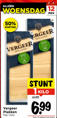  vergeer kaasplakken 1 6 12 50 woensdag fun holland jong south pak kilo 99 pakken 
