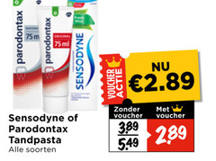  paradontax sensodyne tandpasta parodontax original 75ml vouchers voucher soorten 