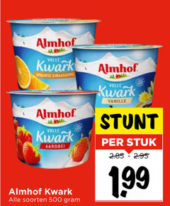  almhof kwark 500 volle spaanse aardbei soorten vanille stuk 