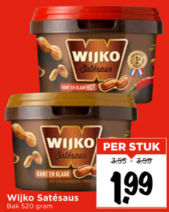  wijko satesaus klan hot stuk kant klaar bak 