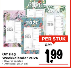  kalender 2020 omslag stuk 5.99 weekkalender soorten cm 