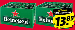  heineken krat bier 2 25 reine stuks 