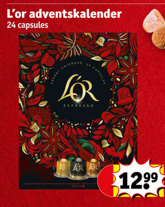  douwe egberts l or adventskalender koffiecups 24 capsules espresso 