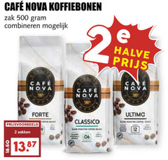 cafe nova koffiebonen 2 12 500 mcafee zak combineren halve zakken forte ultimo classico 06 
