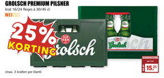  grolsch krat bier 3 25 premium pilsner 16 24 30 45 nix18 kratten 