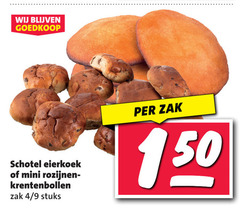  150 schotel eierkoek mini rozijnen krentenbollen zak 4 9 stuks 