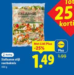  25 400 italiaanse roerbakgroenten pet wortel paprika courgette ge koeling stijl roerbakmix 