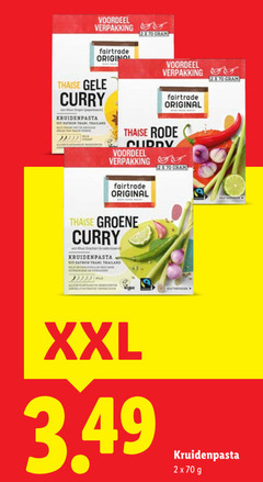  2 voordeel fairtrade original thaise gele curry kruidenpasta thailand mild transpirant 2x rode groene dock allen xxl 