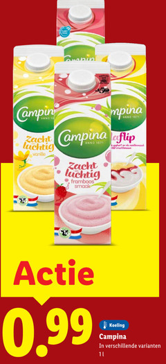  campina vla 1 18 anno zacht luchtig vanille framboos yoghurt vruchtensaus koeling l 