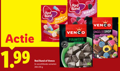  venco red band drop snoep fizzy mix zacht zoet zuur berries natuurlijke piramides plant pack 
