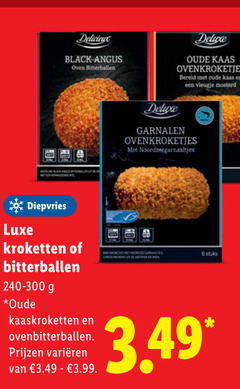  bitterballen kroketten 6 diepvries luxe delicieux black angus oven oude kaas bereid vleugje mosterd garnalen kaaskroketten varieeren 3.99 stuks 