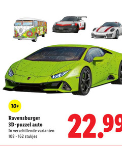  10 ravensburger 3d puzzel auto stukjes 