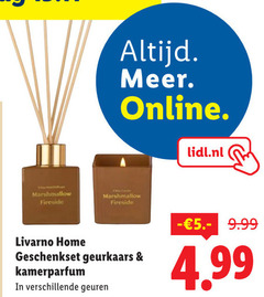 luchtverfrisser online marshmallow lidl.nl livarno home geschenkset geurkaars kamerparfum geuren 
