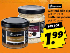  mayonaise mosterd 7 99 bijzonder dille dip ml truffel pot 