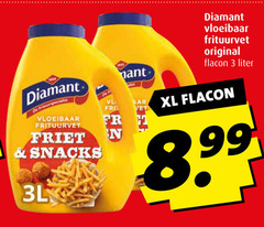  diamant frituurvet 3 vloeibaar friet snacks vet original flacon liter xl 
