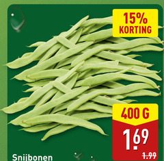  snijbonen 15 400 