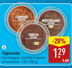  30 100 formaggio tapenade be tomaten nutri score mediterraanse 