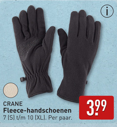  7 10 crane fleece handschoenen xl paar 