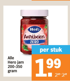  hero jam aardbeien zero stuk 