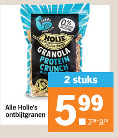 2 20 protein added sugar positive change granola crunch hazel ontbijtgranen stuks 