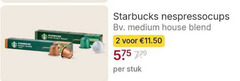  starbucks koffiecups 2 nespressocups medium house blend stuk 