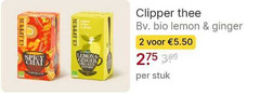  clipper thee 2 spicy chai lemon ginger organic bio stuk 