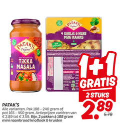 klik op dit plaatje voor een vergroting en voor vergelijkbare aanbiedingen gerelateerd aan
1 2 4 240 pataks original indian style tikka masala new improved recipe garlic herb mini naans pak pot varieeren pakken naanbrood knoflook kruiden stuks 1 2 4 240 pataks original indian style tikka masala new improved recipe garlic herb mini naans pak pot varieeren pakken naanbrood knoflook kruiden stuks