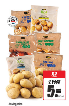  aardappelen 2 5 nederland jumbo kruimig 1.3kg vitamine vezels bio logisch vastkokend rode aardappel vitaminee 030 