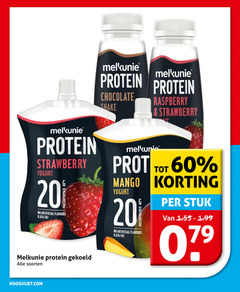  20 60 melkunie protein strawberry yoghurt pack artificial flavours gekoeld soorten chocolate shake raspberry mango stuk 6 hoogvliet.com 