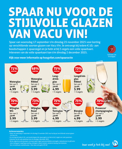  1 2 5 10 17 25 spaar stijlvolle glazen vin woensdag soorten ontvangt zegels volle spaarkaart inleveren december hoogvliet.com spaaractie glass from high waterglas ribbel 5.99 longdrinkglas drink glas longdrink gemaakt kristalglas wijnglas wit rood bierglas prosecco champagneglas volgende productgroepen geneesmiddelen postzegels cadeaubonnen giftcards beltegoed zuigelingenvoeding slijterij boeken alcohol servicekosten voorbehouden word 