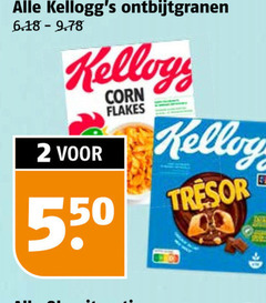  2 ontbijtgranen kellogs corn flakes 