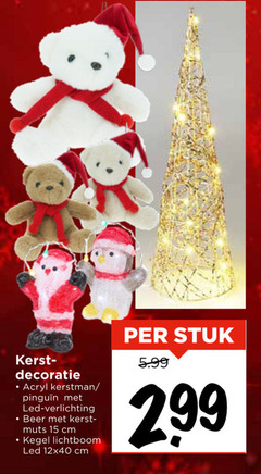  15 kerst decoratie acryl kerstman led verlichting beer muts cm lichtboom 12x40 stuk 5.99 