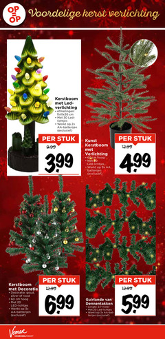  kerstboomverlichting 20 30 60 kerst verlichting kerstboom led cm lichtjes 2x aa batterijen stuk kunst hoog 3x decoratie goud zilver rood guirlande dennentakken lengte 2 7 meter 5.99 