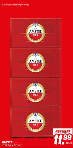  amstel krat bier 8 24 30 maximaal kratten 