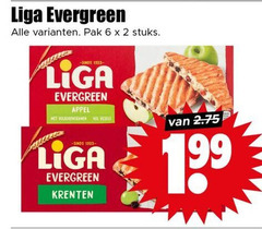 liga fruitbiscuit 2 6 evergreen pak stuks appel volkorengranen vezels krenten 