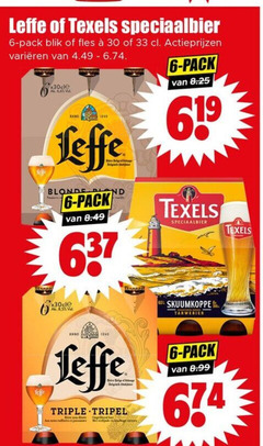  leffe texels speciaalbieren blikjes bier 6 19 30 33 speciaalbier pack blik fles varieeren blonde blond 8 5 anno dieren belgisch triple tripel skuumkoppe tarwebier 