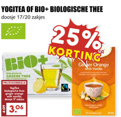  yogi tea bio plus thee 17 25 yogitea biologische doosje 20 zakjes groene ginger orange with vanilla giner 