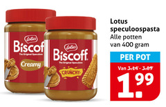 lotus speculaaspasta 400 original speculoos creamy biscoff crunchy speculoospasta potten pot 