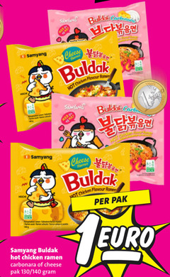  cheese flare hot chicken flavour carb ramen carbonara pak 140 