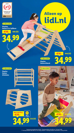  1 2 50 240 lupilu no. brand for wooden toys combines brandschoon playtive and source euromonitor international lidl.nl playtime houten glijbaan klimrek balansbord verzendkosten 4 99 toeslag artikelen cm 31 5 9 
